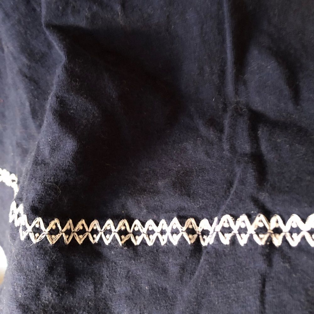 Ruby Rd Tassled Embroidered V Neck Tee - Picture 9 of 10